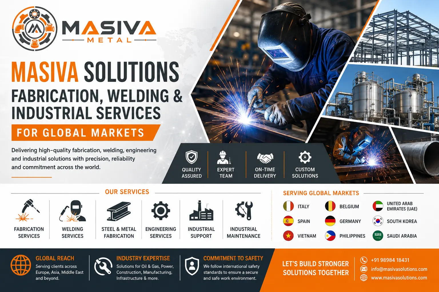 Masiva Metal Fabrication, Welding & Industrial Services for Global Markets